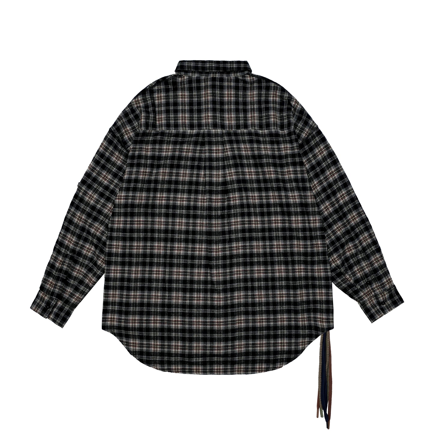 ANS Van Plaid Shirt - Black Red