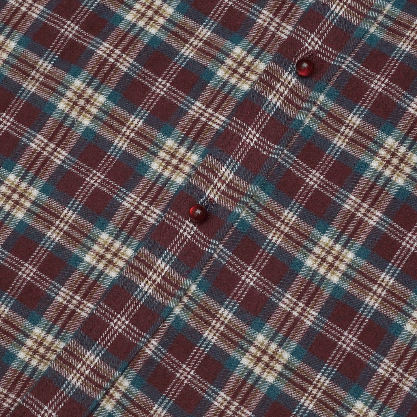 ANS Van Plaid Shirt - Red